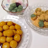 手作り♡だんご粉+お豆腐deよもぎ&みたらし団子。