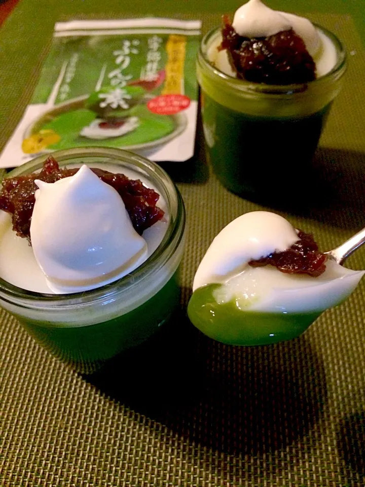 Snapdishの料理写真:Matcha pudding🍵抹茶プリン|🌈Ami🍻さん