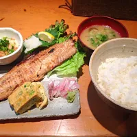 Snapdishの料理写真:ホッケ定食|一也さん