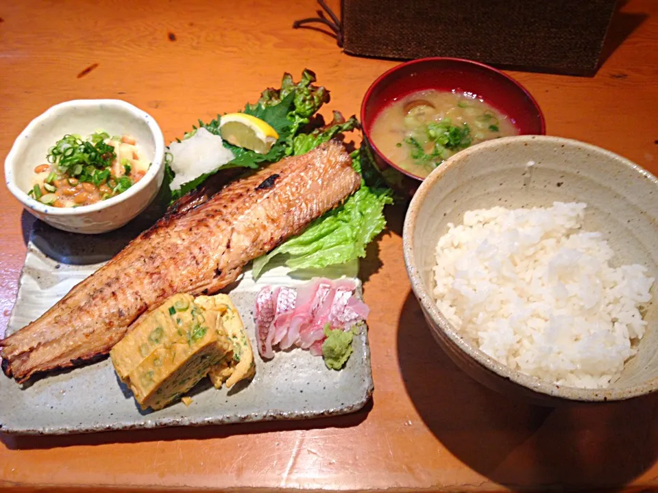 Snapdishの料理写真:ホッケ定食|一也さん