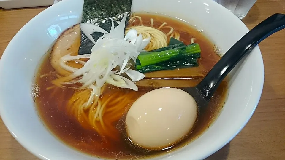 麺屋はちどり の にぼしラーメン(しょうゆ)+味玉 ＠板橋区役所前駅(板橋駅から約15分)|大脇さん