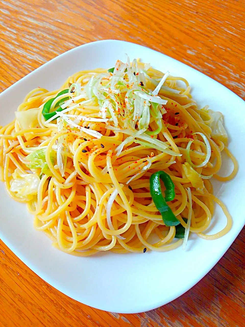 お昼ご飯で和風スパゲティ(´ω`)|いくさん