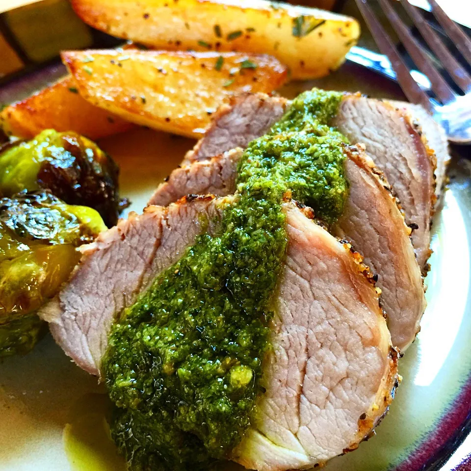 Pork Tenderloin With Chimichurri Sauce|mamaeriさん