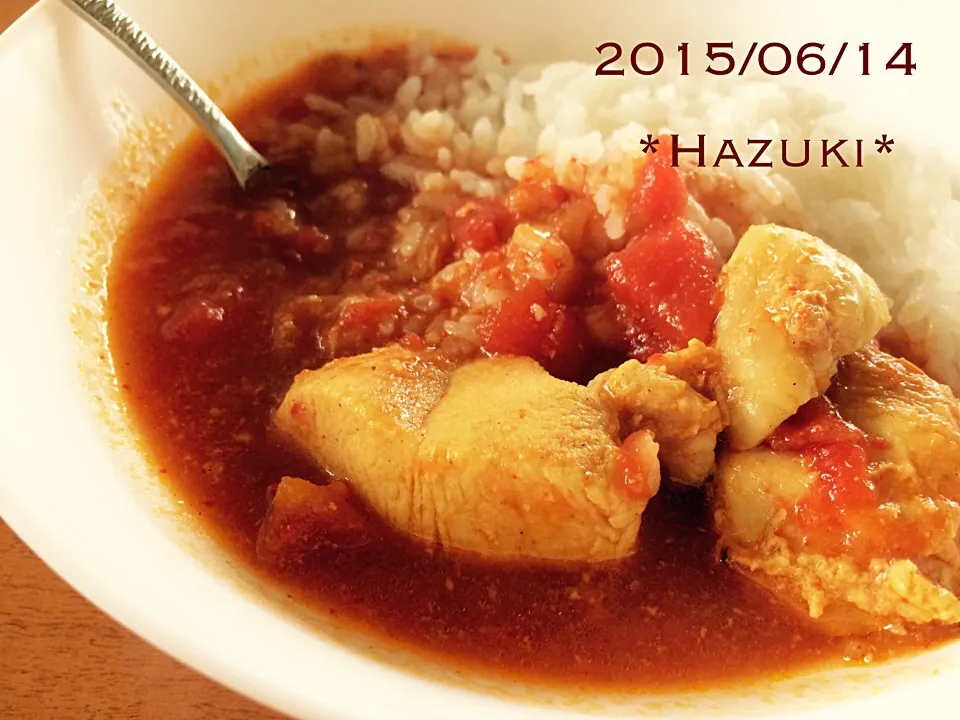 リピ🎵また作っちゃった〜 ちゅら夏さんの料理 超手抜きだけど激ウマ！！チキンカレー|Hazukiさん