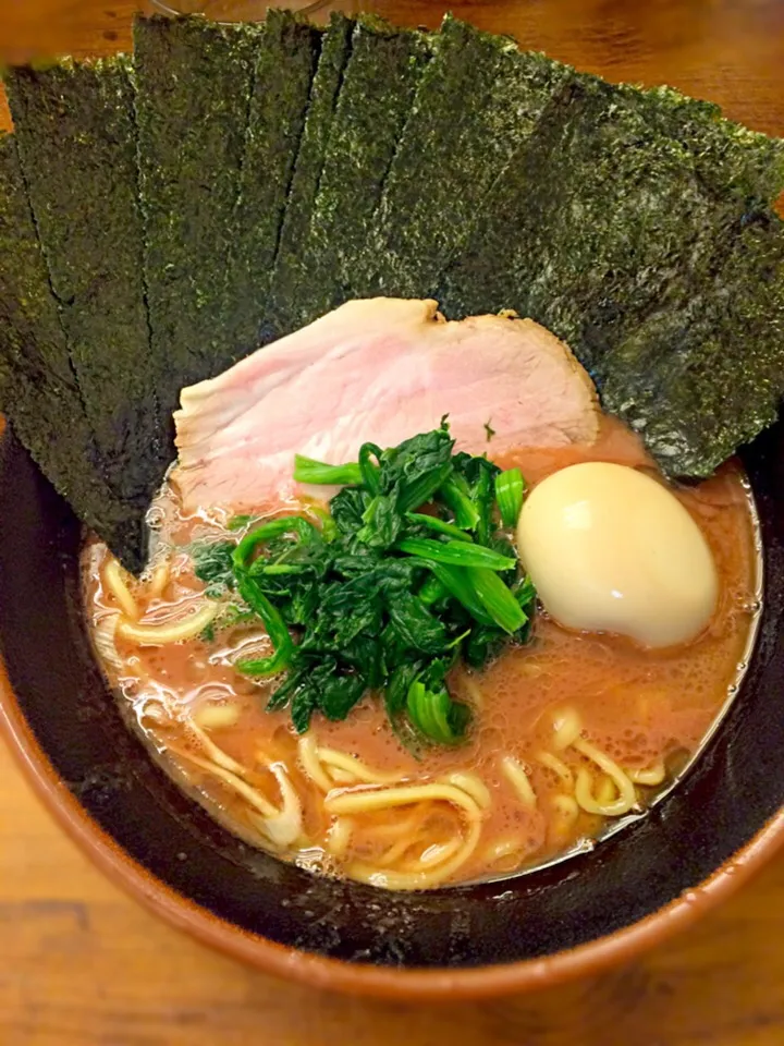 ラーメン+海苔マシ+味玉@武道家|morimi32さん