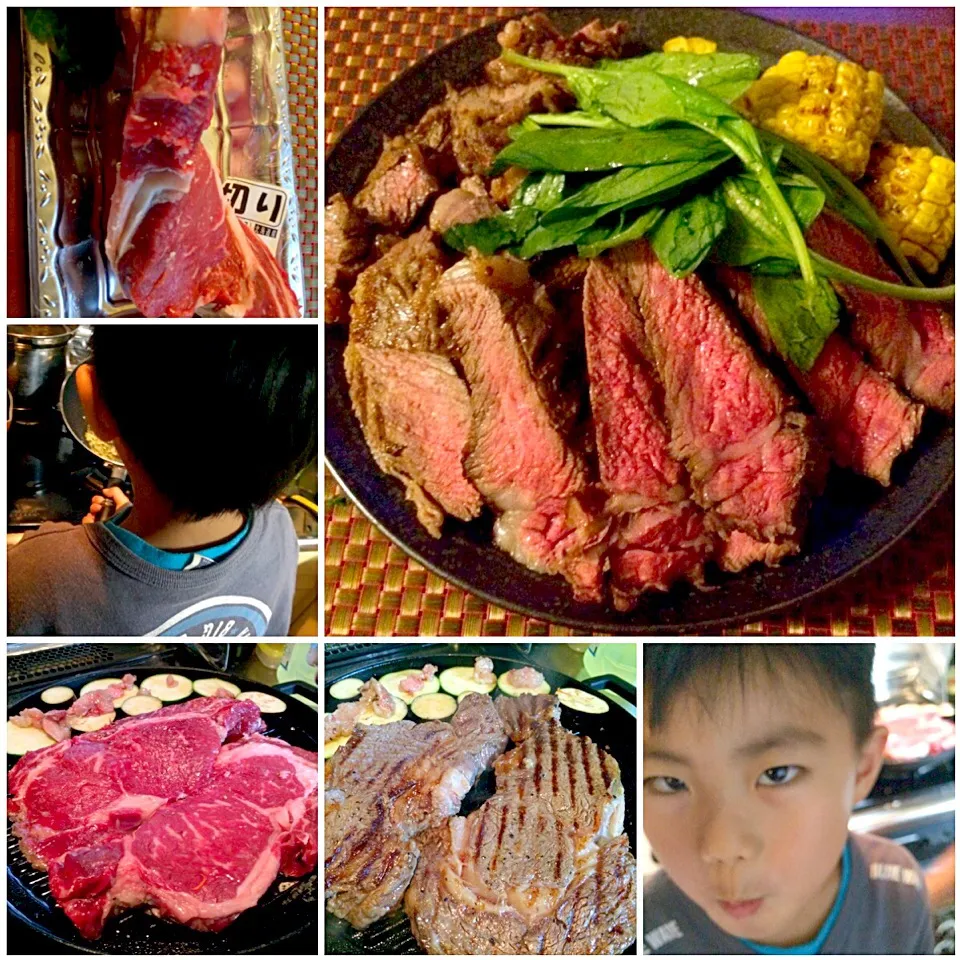 Snapdishの料理写真:Thick cut beef steak🍴厚切りﾋﾞｰﾌｽﾃｰｷ|🌈Ami🍻さん