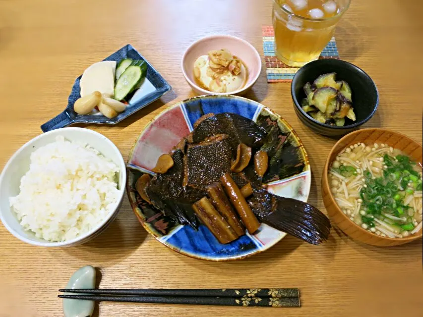 カレイの煮付け定食|ゆきっぴさん