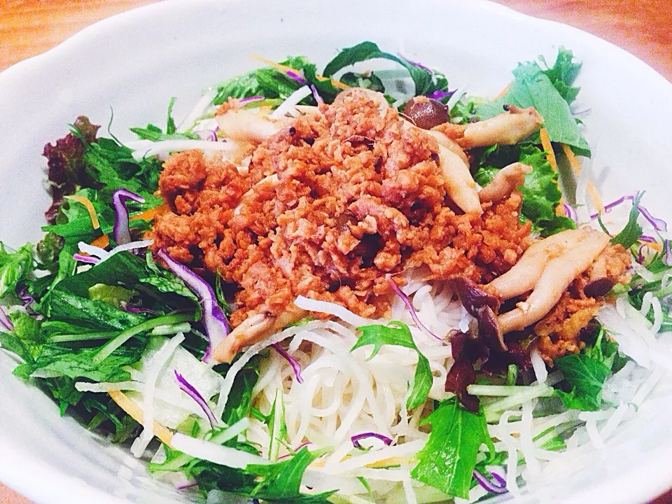 Healthy somen noodles salad ヘルシー素麺サラダ #healthy #vegan|Leahさん