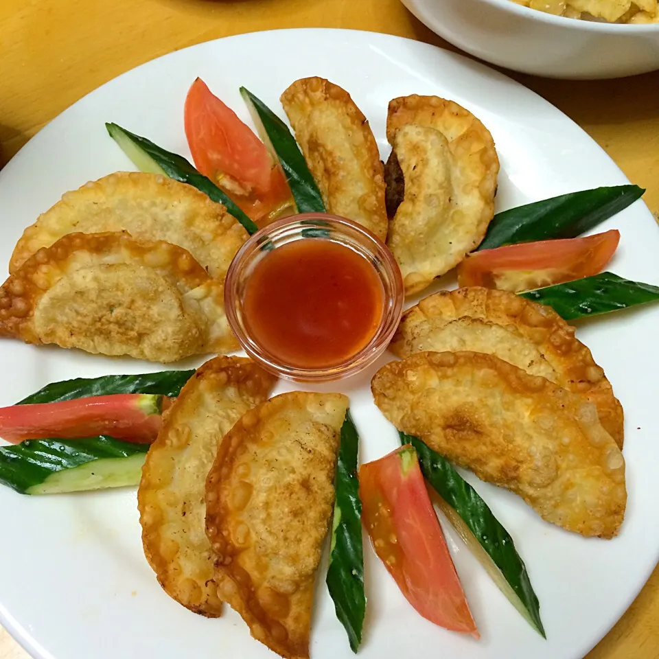 Snapdishの料理写真:fried gyoza|gachiyunaoさん