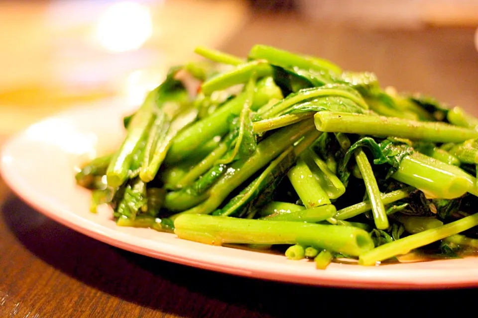 空芯菜のタオチオ風味の炒め物|yasuko murakamiさん