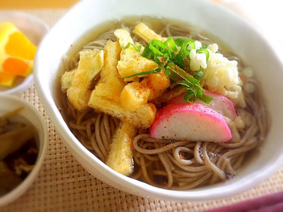 あったかいお蕎麦|ポンポコたまこさん