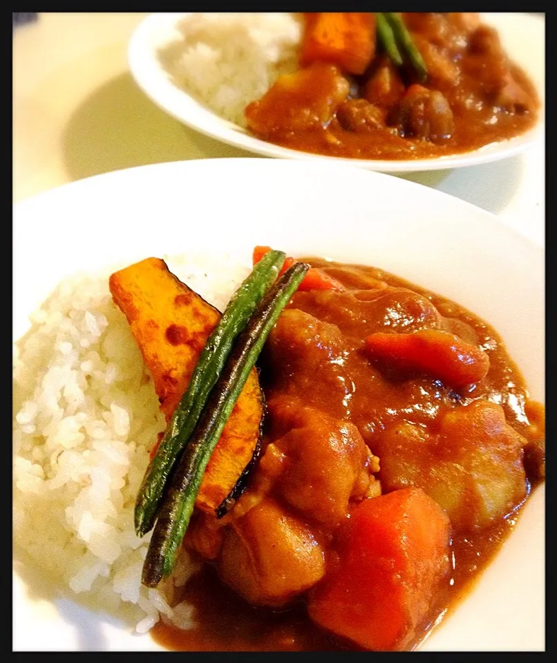 チキンカレー、野菜ゴロゴロで。|toyamadaさん