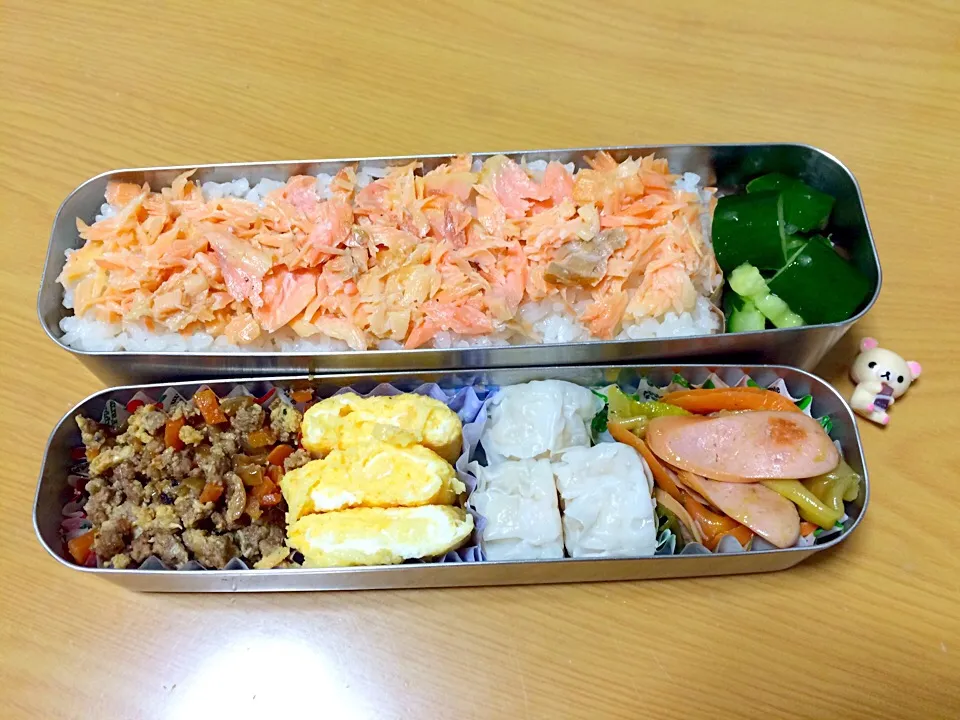 Snapdishの料理写真:彼のお弁当。2015.06.12|yukirinさん