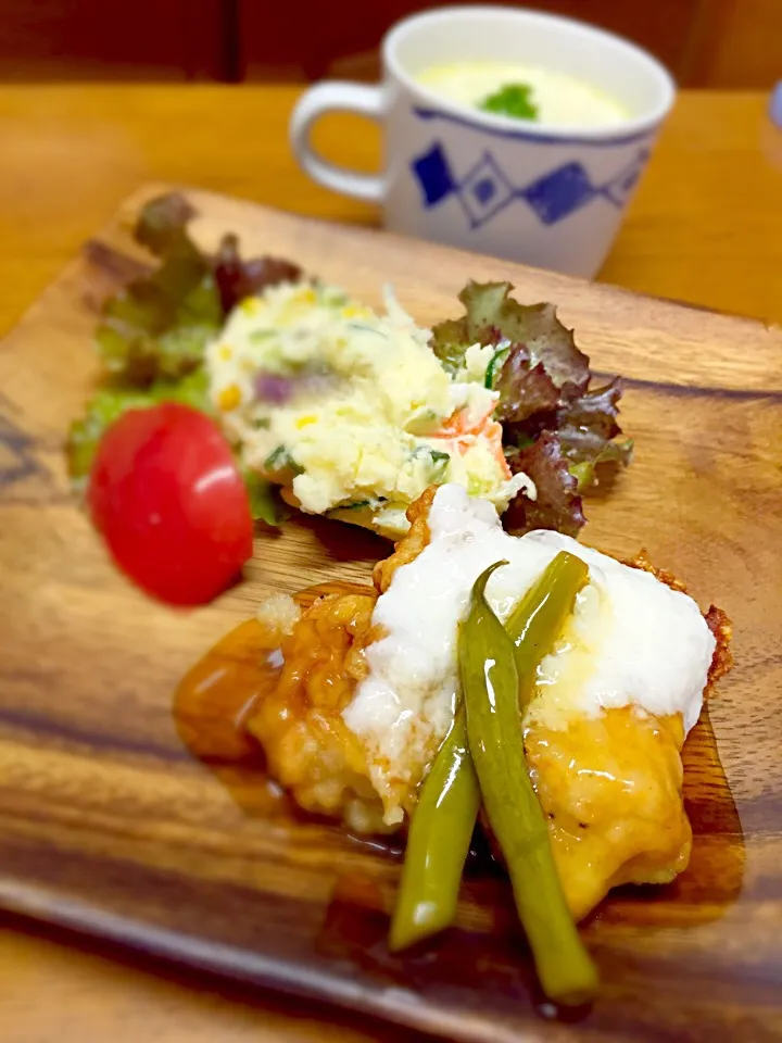 若鶏のトロロあんかけ|kinakoさん