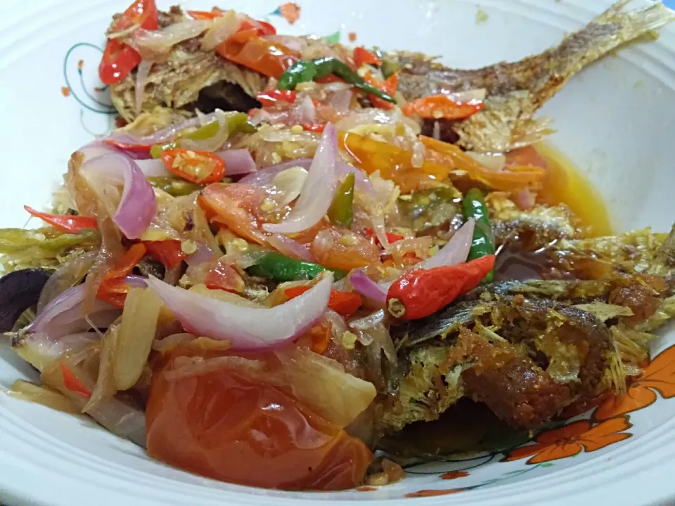 Ikan Gelama Masak Cuka Bercili|FooDin'sさん