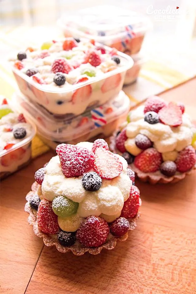 Lovely Strawberry tart and strawberry white cheese❤️|coco～delicious❤️さん