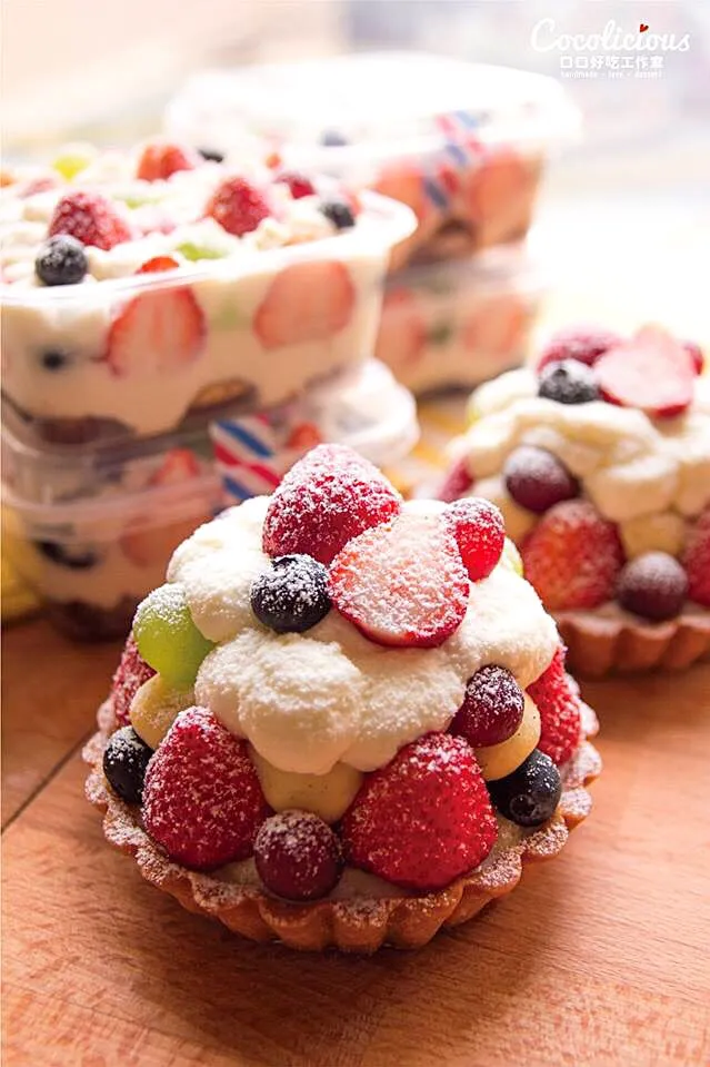 Lovely Strawberry tart and strawberry white cheese❤️|coco～delicious❤️さん