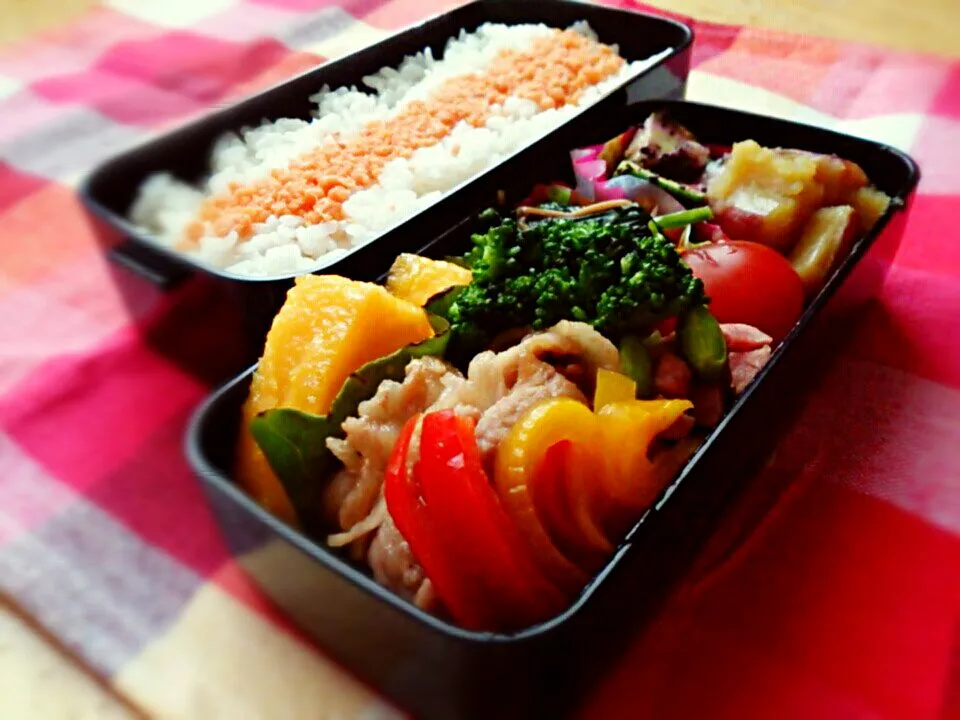 Snapdishの料理写真:#お弁当 #生姜焼き|Cat Miroさん