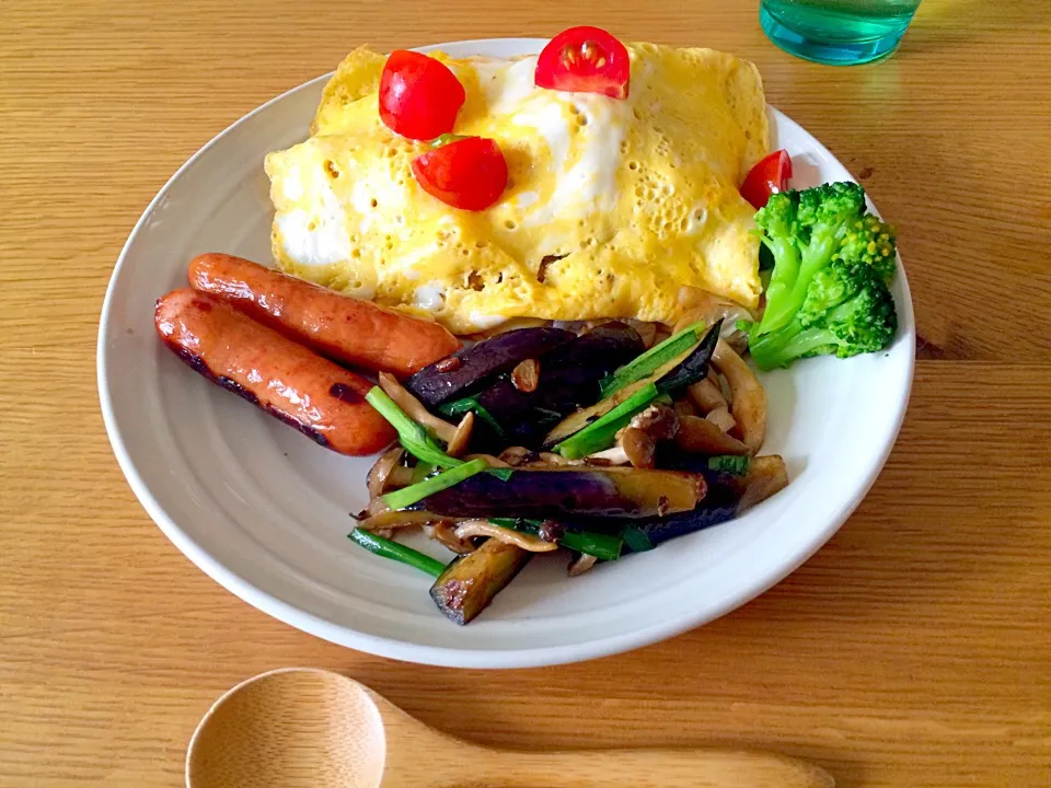 Snapdishの料理写真:休みの昼ご飯兼朝ごはん|yuukaさん