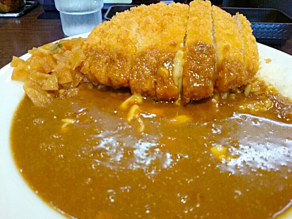 Snapdishの料理写真:ロースカツカレー チーズトッピング
400g1辛|Agaricusさん