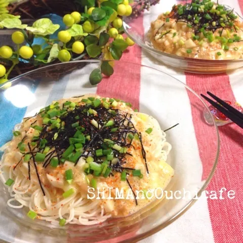 『夏はそうめん！シンプルが旨い！ねばトロ納豆そうめん』 #SHIMAのオウチカフェ|SHIMAさん