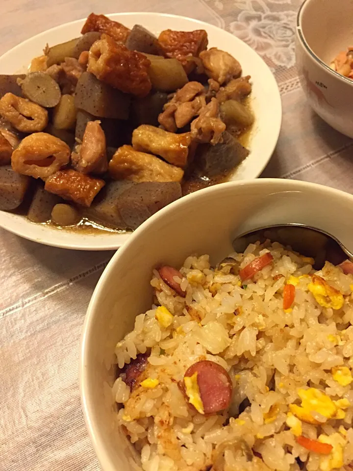 焼き飯とがめ煮|まゆみさん