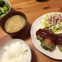 Snapdishの料理写真:ピーマンの肉詰め|hiccoさん