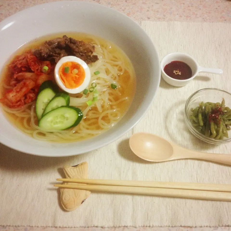 晩ごはん 冷麺|はやしさん