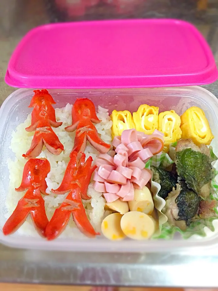 ソーセー人弁当|ぴーちちさん