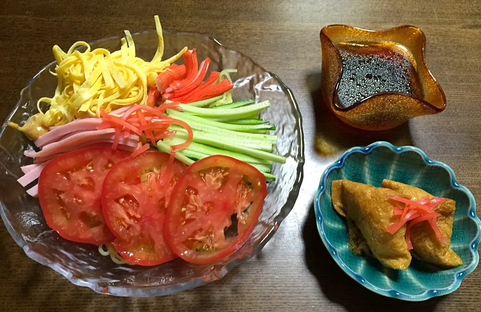 すだち冷やしうどん、一口稲荷、|tsunemipapaさん