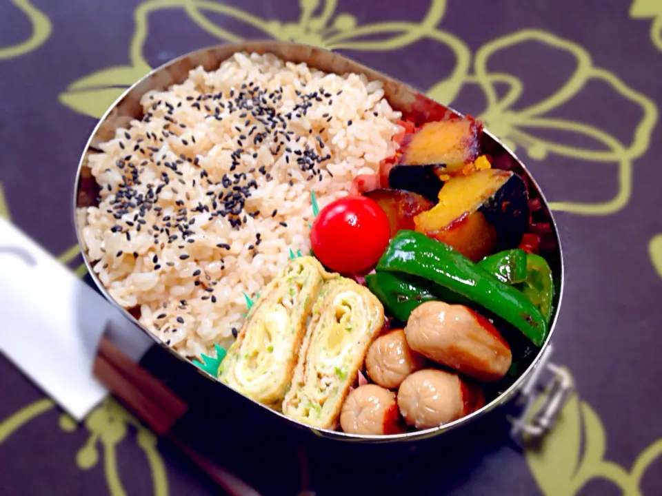 ＊煮かぼちゃ弁当＊息子弁当|mieさん