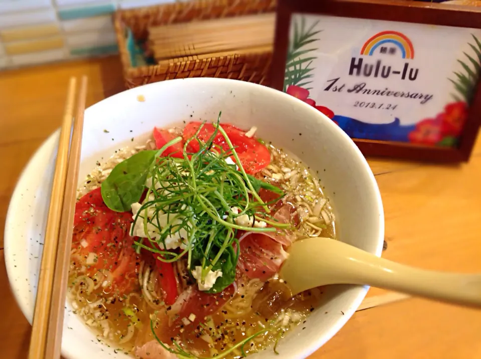 夏季限定 イタリアン風フルルの冷やしSOBA🍜😋|アライさんさん