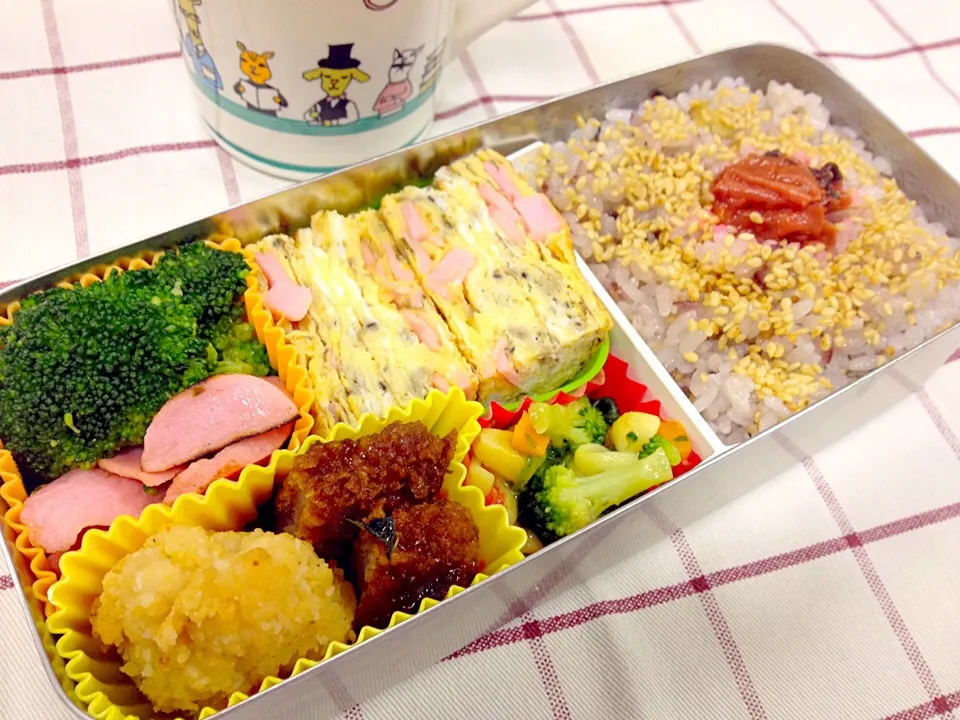 Snapdishの料理写真:闘うオヤジの手づくり弁当『G-BEN』2015.6.17-No.77|石田 雅史さん