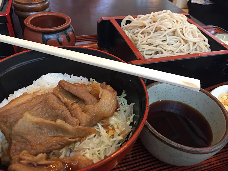 ミニしょうが焼き丼セット|hamさん