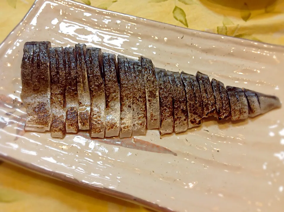 Snapdishの料理写真:シメサバの炙り〜🐟😋|アライさんさん