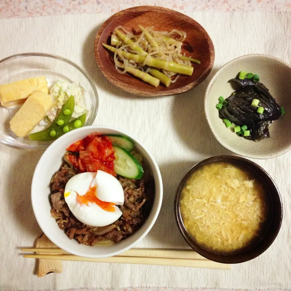 晩ごはん 焼肉丼|はやしさん