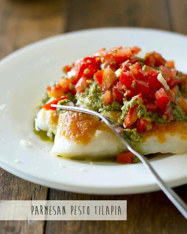 tilapia con pesto de parmesano|erreta (euskadi)さん