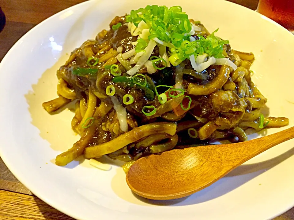 Snapdishの料理写真:焼きカレーうどん|maymin107さん