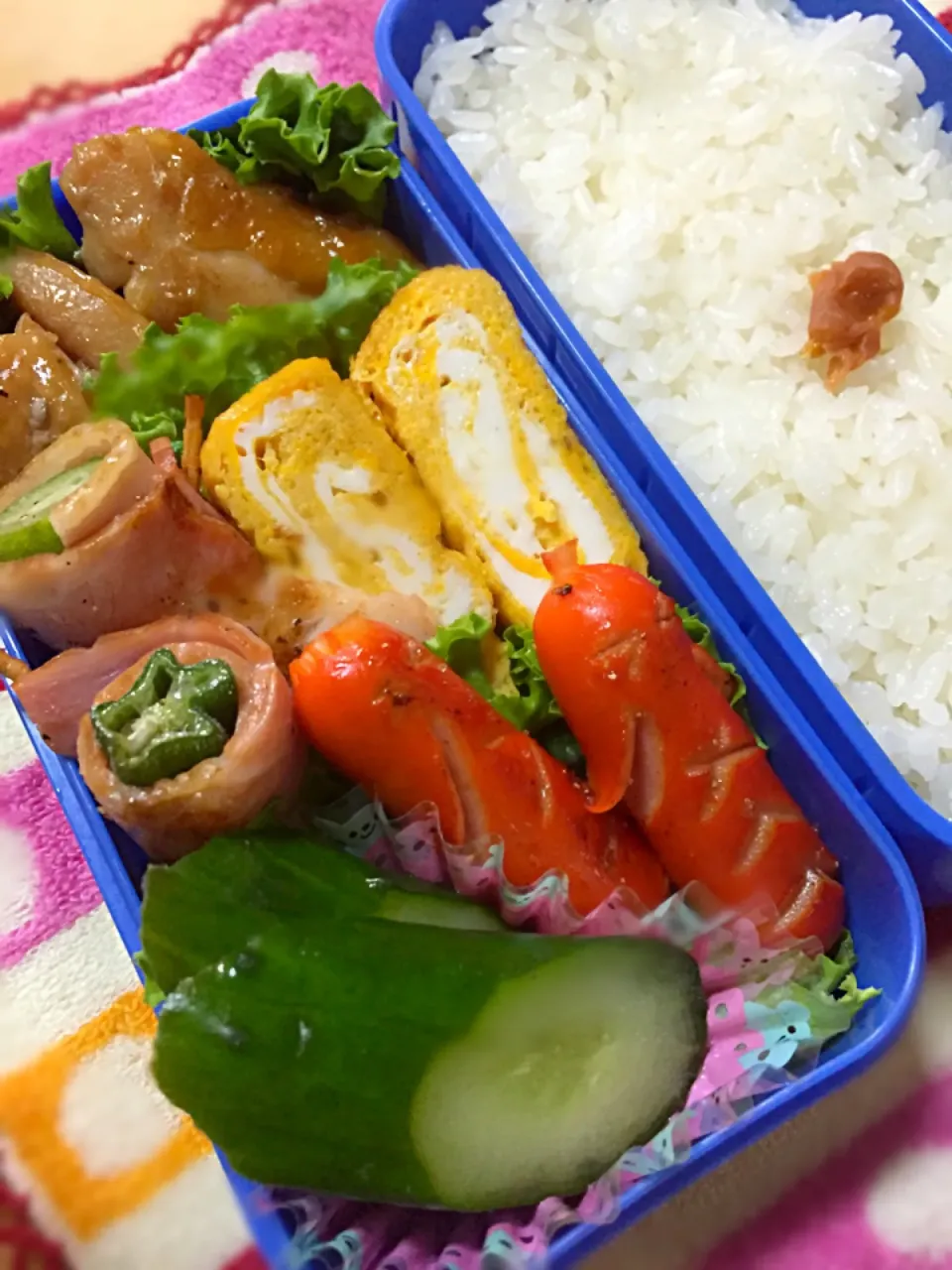 娘のお弁当…鳥の照り焼き〜|Emiさん