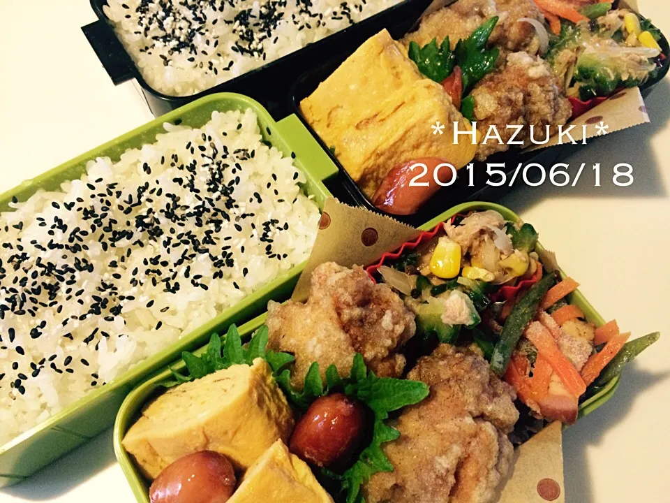 Snapdishの料理写真:高校生息子弁当|Hazukiさん