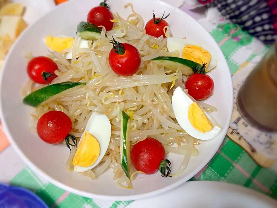 Moyashi /bean sprouts salad for breakfast|Babyluv Cabrera Ocampoさん