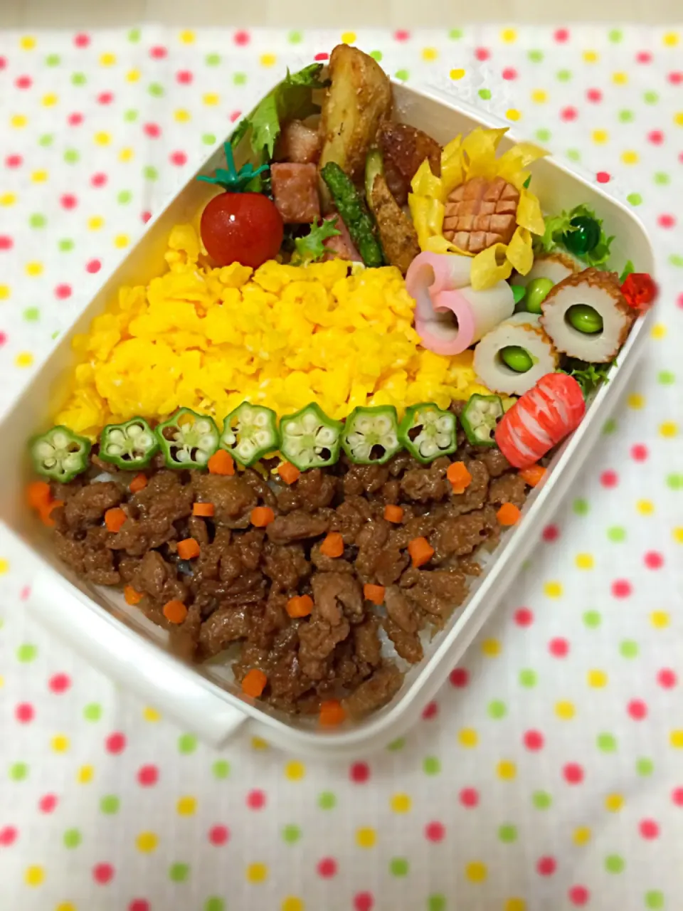 テスト嫌だなぁ…（笑）でもお弁当♬|まぁちゃんさん