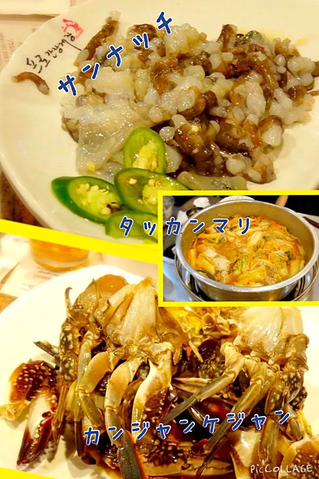 韓国行った時に食べた！サンナッチ、タッカンマリ、カンジャンケジャン！|しんやさん