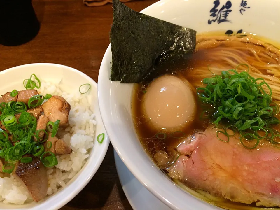 味玉醤油らぁ麺+豚飯|vhjさん