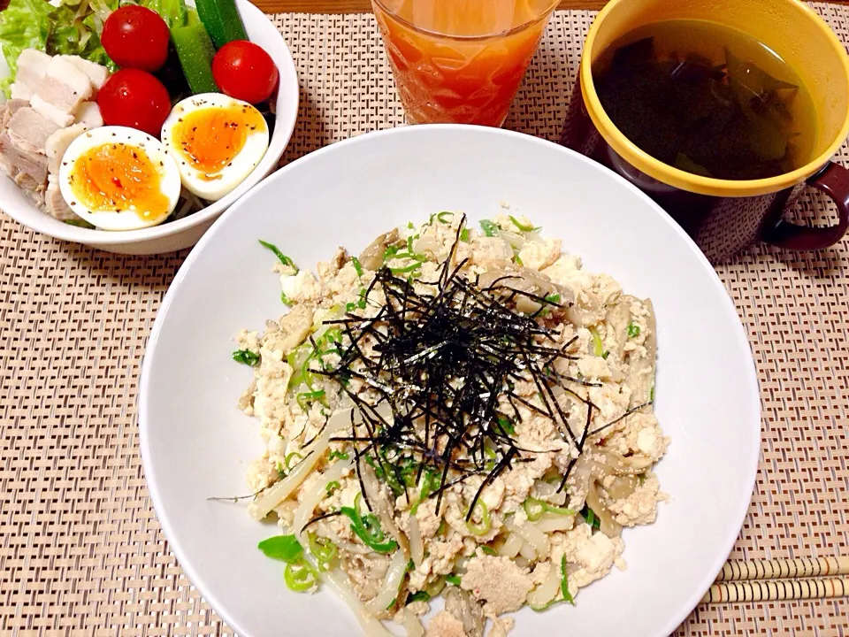 明太豆腐のうどん☆|ちゃみさん