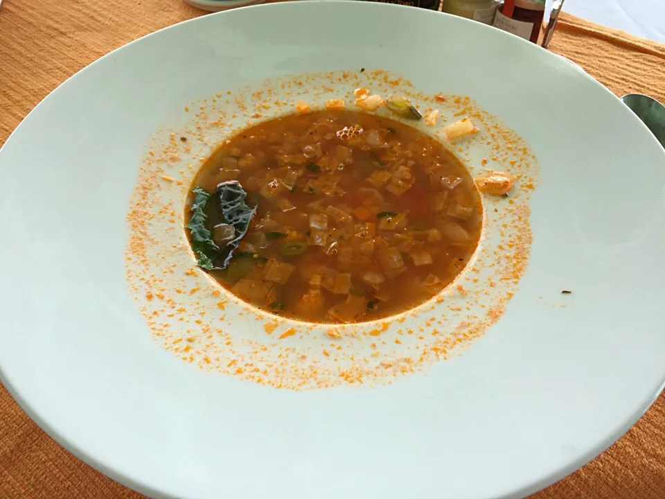 vegetable minestrone soup|うえのぶさん