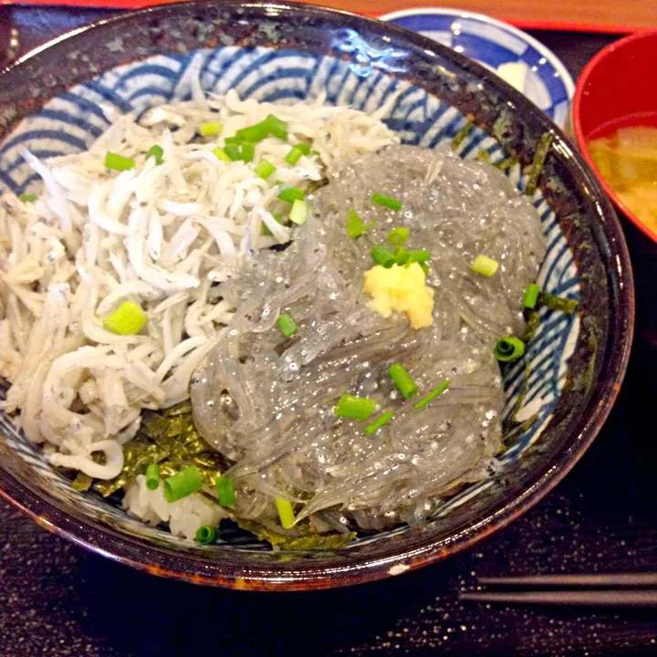 生しらすと釜揚げしらす丼|chouchouさん