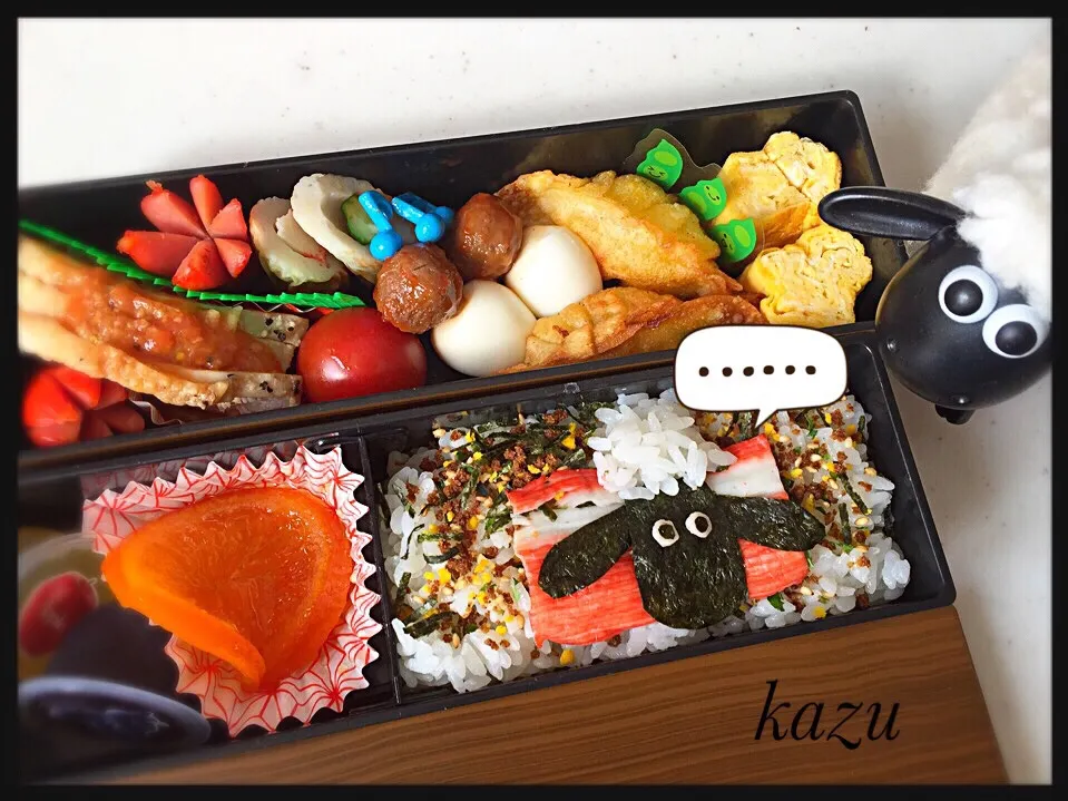 ひつじのショーン弁当♪|kazu★さん