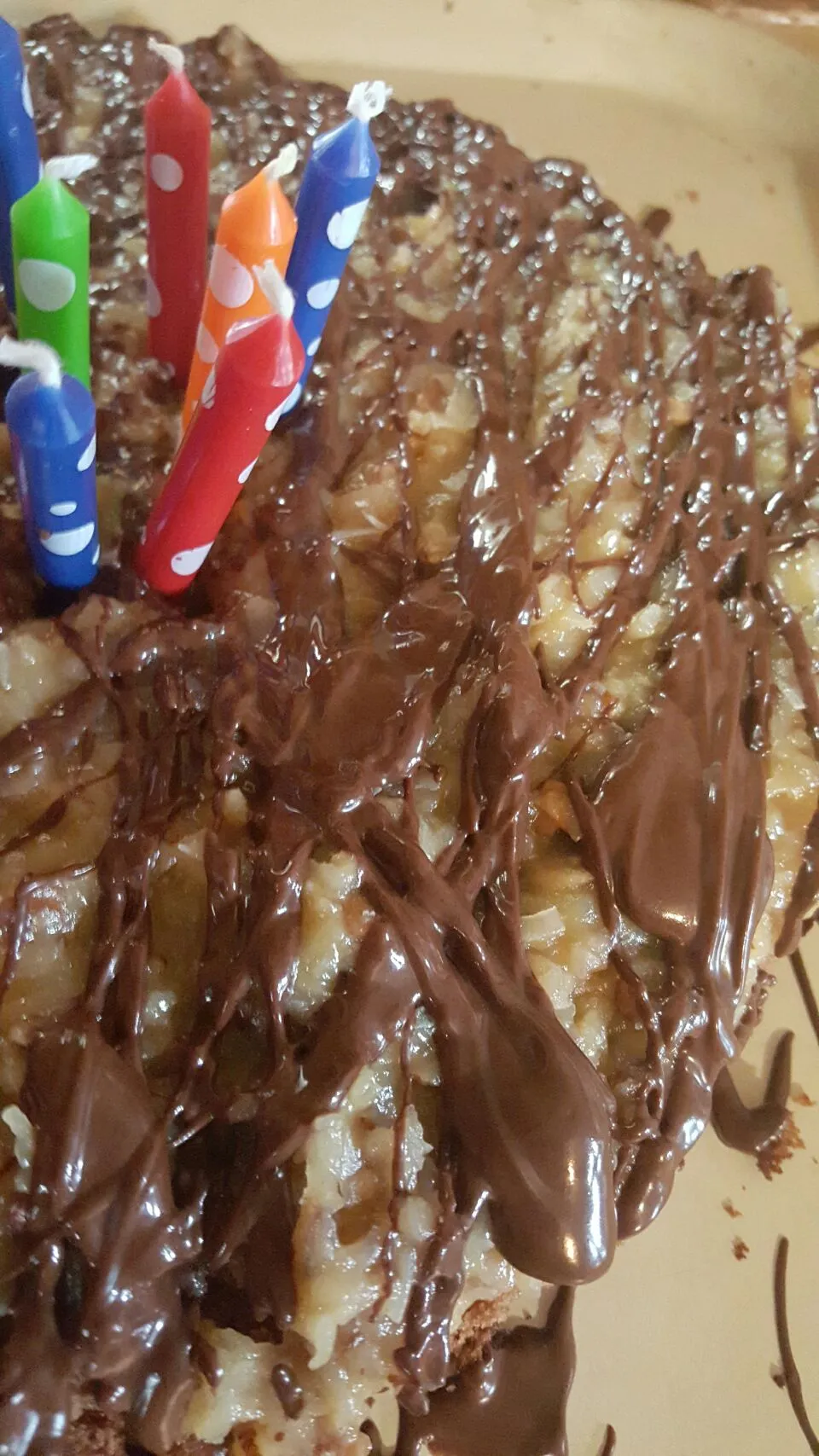 german chocolate birthday cake for hubs today|Desiree Carmanさん