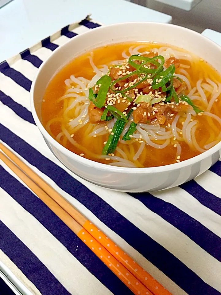 Snapdishの料理写真:梅じそ冷麺|はるかさん